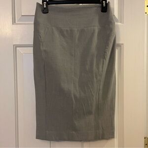 Women's Charcoal Grey Midi Pencil Skirt Express Size 4